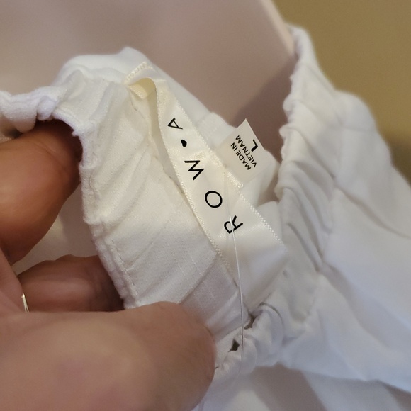 Row A Halter Mini Dress In White Size L NWOT'S - Picture 6 of 8